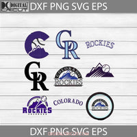 Colorado Rockies Svg Love Baseball Mom Sport Team Bundle Mlb Clipart Cricut File Svg Png Eps Dxf