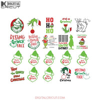 Grinch svg, Christmas Svg, Cricut, Bundle, Dr.seuss Svg, Merry Christmas Svg6