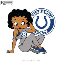 Indianapolis Colts, Betty Boobs Svg, Indianapolis Colts Svg, Black girl Svg, Black girl magic Svg, NFL Svg
