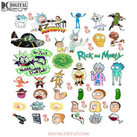 Rick And Morty Svg, Cricut File, Clipart, Bundle, Silhouette Cameo, Cartoon Svg, Funny Cartoon Svg, Png, Eps, Dxf1