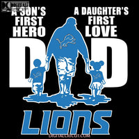 Lions Love Svg, Football Lions Dad Svg, Love Lions Svg, NFL Svg, Cricut File, Clipart, Detroit Lions Svg, Football Svg, Sport Svg, Love Football Svg