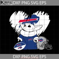 Baby Yoda Loves Buffalo Bills Svg Star Wars Svg Nfl Love Football Team Cricut File Clipart Png Eps