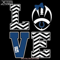 Love Colts Football Diamond Svg, NFL Svg, Cricut File, Clipart, Football Svg, Sport Svg, Love Detroit Svg, Love Football svg, Png, Eps, Dxf