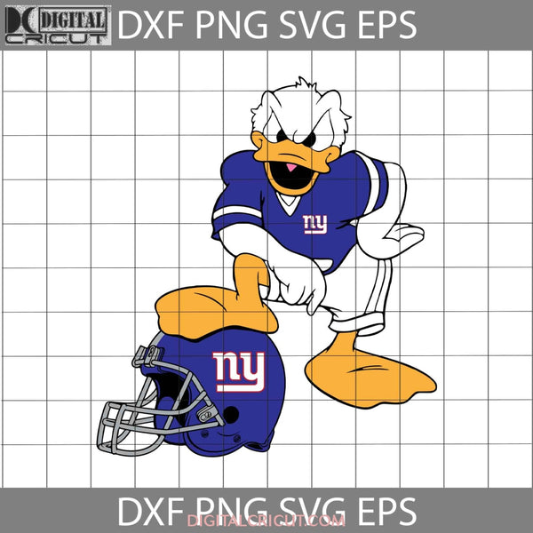 New York Giants Donald Duck Svg Nfl Love Football Team Cricut File Clipart Png Eps Dxf