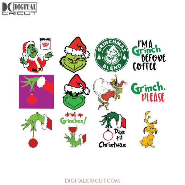 Grinch svg, Christmas Svg, Cricut, Bundle, Dr.seuss Svg, Merry Christmas Svg, Grinches Svg, Grinch clip art 1