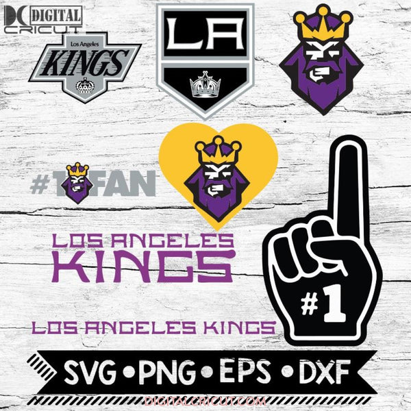 Los Angeles Kings Hockey Team Logos Svg Nhl Bundle Sport