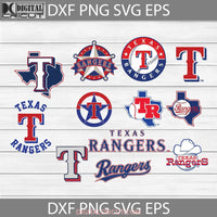 Texas Rangers Svg Love Baseball Mom Sport Team Bundle Mlb Clipart Cricut File Png Eps Dxf