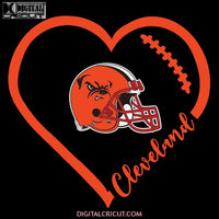 Cleveland Browns Svg, Love Browns Svg, Cricut File, Clipart, NFL Svg, Football Svg, Sport Svg, Love Football Svg, Png, Eps, Dxf