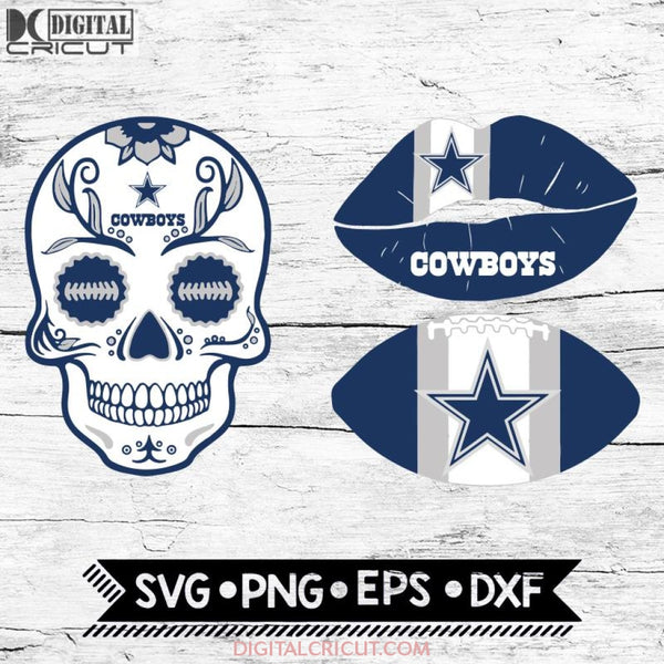 Dallas Cowboys Svg, NFL Svg, Bundle, Svg, Cricut File, Football Svg, Skull Svg