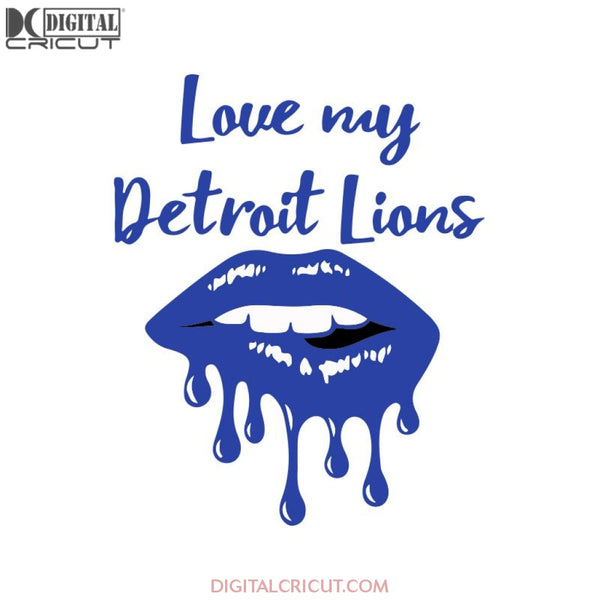 Lions Love Svg, Football Lions Lip Svg, Love Lions Svg, NFL Svg, Cricut File, Clipart, Detroit Lions Svg, Football Svg, Sport Svg, Love Football Svg1