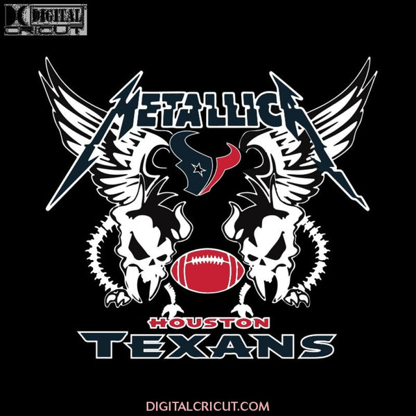 NFL Houston Texans Metallica Heavy Metal Band Football Svg, Cricut File, Clipart, NFL Svg, Sport Svg, Football Svg