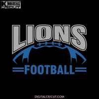 Lions Love Svg, Football Lions Svg, NFL Svg, Cricut File, Clipart, Detroit Lions Svg, Football Svg, Sport Svg, Love Football Svg