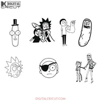 Rick And Morty Svg, Cricut File, Clipart, Bundle, Silhouette Cameo, Cartoon Svg, Funny Cartoon Svg, Png, Eps, Dxf