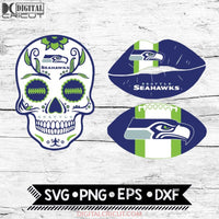 Seattle Seahawks Svg, NFL Svg, Bundle, Svg, Cricut File, Football Svg, Skull Svg