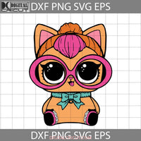 Lol Suprise Svg Pet Fluffy Pets Vg Cat Wearing Glasses Cat Svg Animal Cricut File Clipart Png Eps