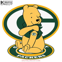 Winnie The Pooh Green Bay Packers Svg, NFL Svg, Cricut File, Clipart, Football Svg, Sport Svg, Love Footbal Svg