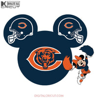 Chicago Bears Svg, Love Bears Svg, Football Minnie Bears Svg, NFL Svg, Cricut File, Clipart, Sport Svg, Football Svg, Love Sport Svg