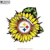 Sunflower Pittsburgh Steelers Svg, Cricut File, Clipart, NFL Svg, Football Svg, Sport Svg, Love Football Svg, Steelers Svg, Png, Eps, Dxf