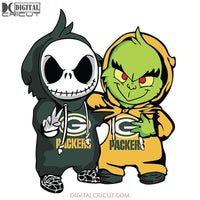 Green Bay Packers Svg, Grinch And Jack Packers Svg, Minecraft Svg, Cricut File, Clipart, Football Svg, Sport Svg, NFL Svg, Sport Svg