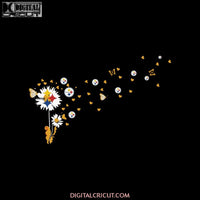 Dandelion and Pittsburgh Steelers Svg, Cricut File, Clipart, NFL Svg, Flower Svg, Love Football Svg, Sport Svg, Png, Eps, Dxf