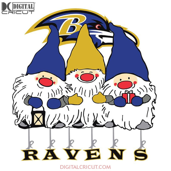 Baltimore Ravens Svg, Ravens Logo Gnome Svg, NFL Svg, Sport Svg, Football Svg, Christmas Svg, Cricut File, Clipart, Love Football Svg