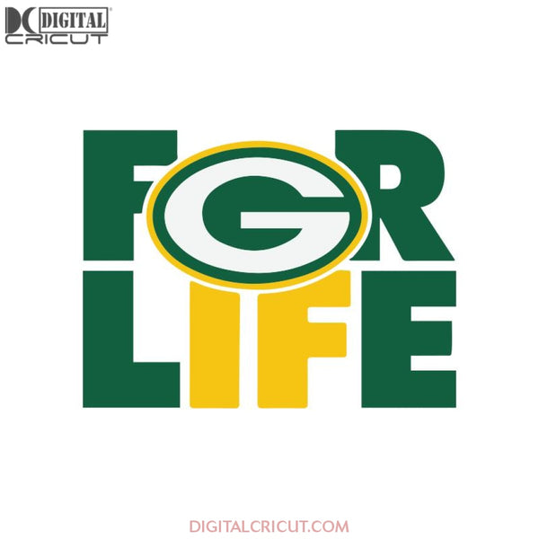 Packers Football For Life Svg, Green Bay Packers Svg, Packers Quotes, Cricut Silhouette, Clipart, NFL Svg, Football Svg, Sport Svg