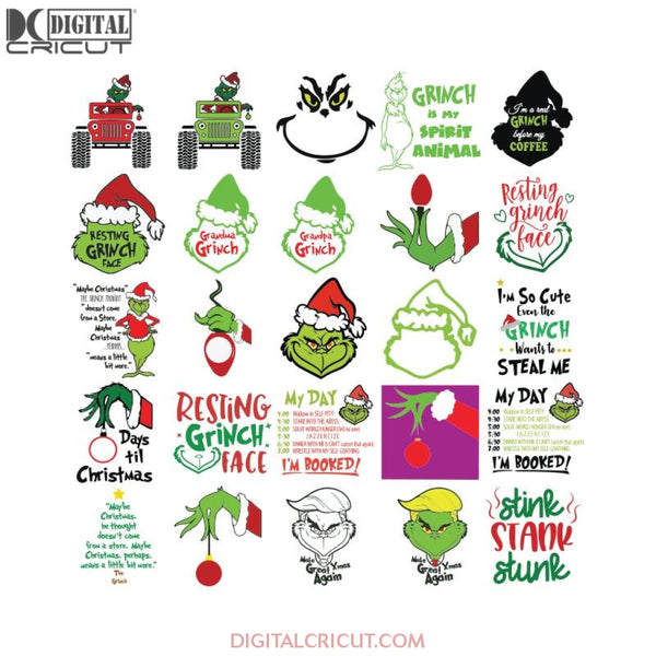 Grinch svg, Christmas Svg, Cricut, Bundle, Dr.seuss Svg, Merry Christmas Svg, Grinches Svg, Grinch clip art