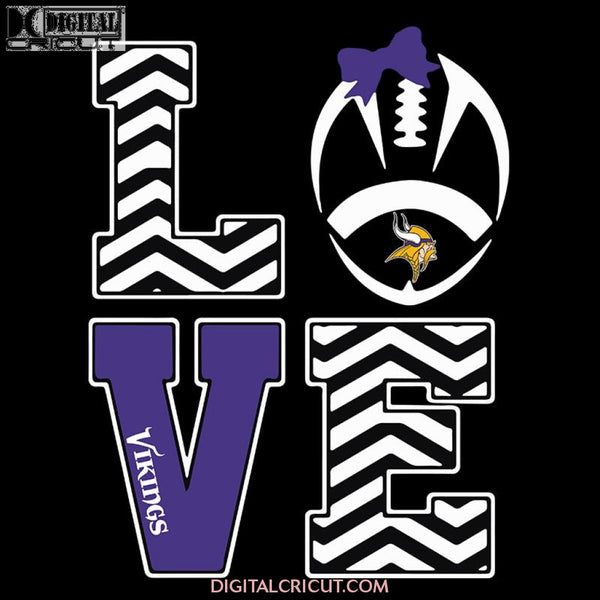 Love Minnesota Vikings Football Diamond Svg, NFL Svg, Cricut File, Clipart, Football Svg, Sport Svg, Love Detroit Svg, Love Football svg, Png, Eps, Dxf