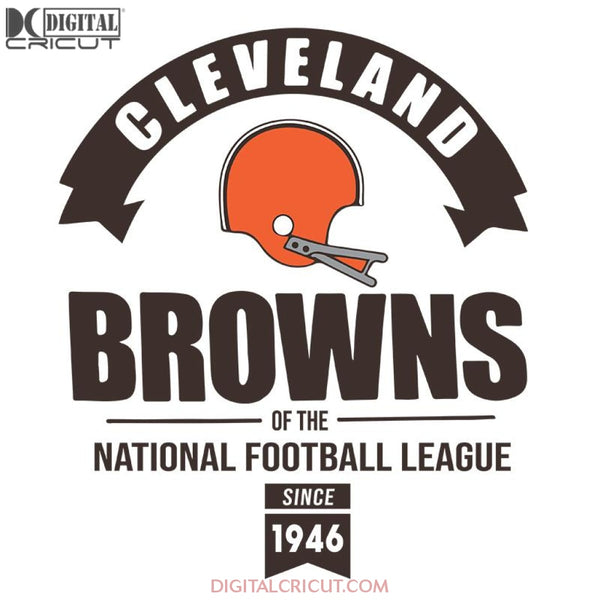Cleveland Browns Svg, Logo Cleveland 1946 Svg, Love Browns Svg, Cricut File, Clipart, Football Svg, Skull Svg, NFL Svg, Sport Svg, Love Football Svg