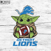 Baby Yoda Star Wars, Detroit Lions Svg, NFL Svg, Football Svg, Cricut File, Svg