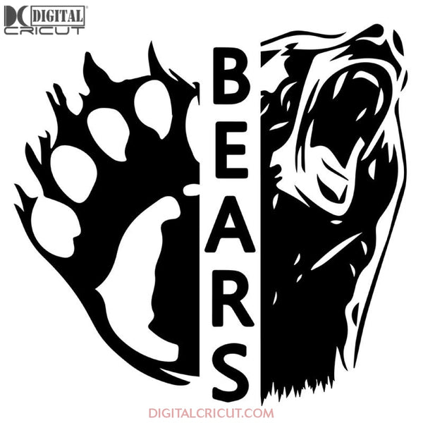 Chicago Bears Svg, Love Bears Svg, Football Logo Bears Svg, NFL Svg, Cricut File, Clipart, Sport Svg, Football Svg, Love Sport Svg51