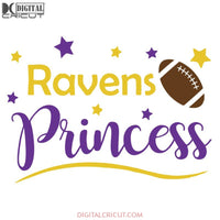 Ravens Princess Svg, Baltimore Ravens Svg, Cricut File, Clipart, NFL Svg, Sport Svg, Football Svg, Raven Svg, Png, Eps, Dxf