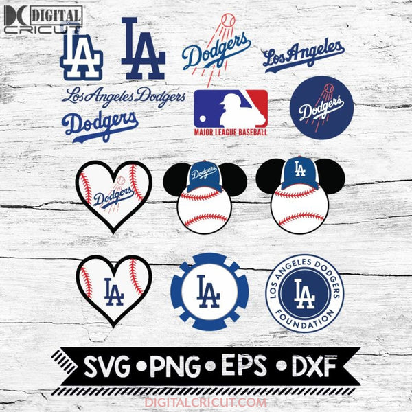 Los Angeles Dodgers Svg Bundle Sport Mlb Baseball