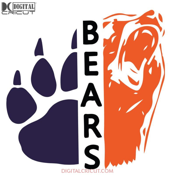 Chicago Bears Svg, Love Bears Svg, Football Logo Bears Svg, NFL Svg, Cricut File, Clipart, Sport Svg, Football Svg, Love Sport Svg11