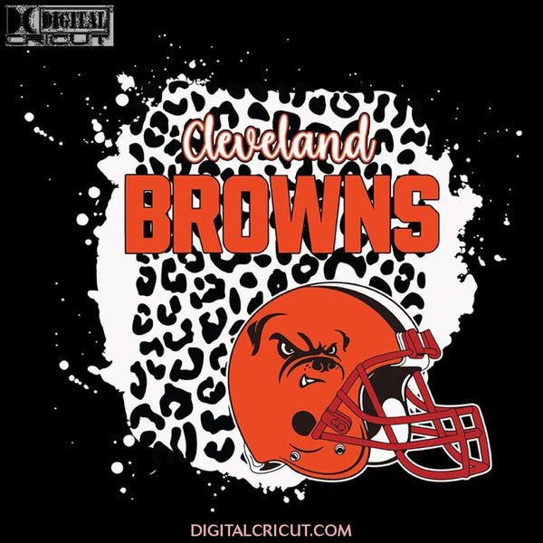 Cleveland Browns Leopard Spirit Svg, Cleveland Browns Svg, NFL Svg, Cricut File, Clipart, Leopard Svg, Sport Svg, Football Svg, Png, Eps, Dxf