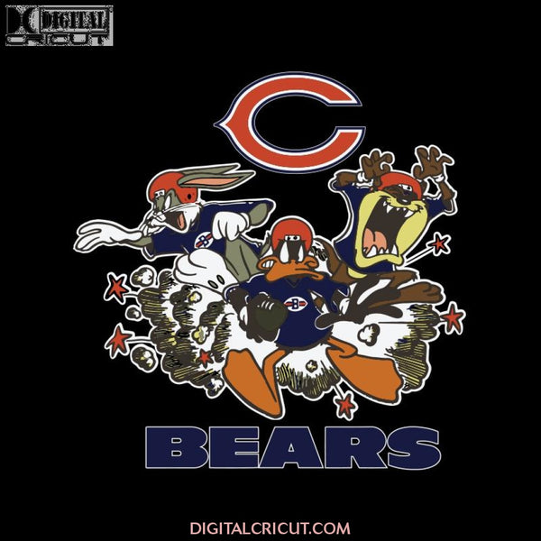 The Looney Tunes Football Team Chicago Bears Svg, NFL Svg, Cricut File, Clipart, Football Svg, Love Football Svg, Sport Svg, Png, Eps, Dxf