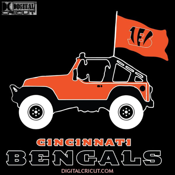 Cincinnati Bengals Svg, Jeep Svg, Cricut File, Clipart, Football Svg, Sport Svg, Love Sport Svg, Love Football Svg, NFL Svg, Png, Eps, Dxf