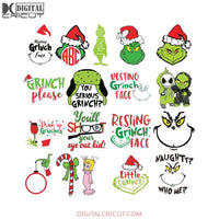 Grinch svg, Christmas Svg, Cricut, Bundle, Dr.seuss Svg, Merry Christmas Svg, Grinches Svg, Grinch clip art 7