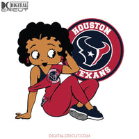 Houston Texans, Betty Boobs Svg, Houston Texans Svg, Black girl Svg, Black girl magic Svg, NFL Svg