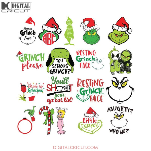 Grinch svg, Christmas Svg, Cricut, Bundle, Dr.seuss Svg, Merry Christmas Svg, Grinches Svg, Grinch clip art 7