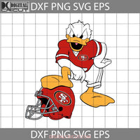 San Francisco 49Ers Donald Duck Svg Nfl Love Football Team Cricut File Clipart Png Eps Dxf