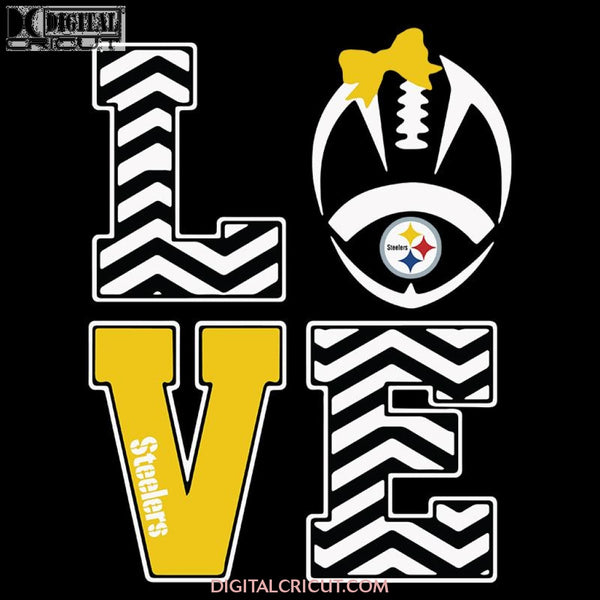 Love Pittsburgh Steelers Football Diamond Svg, NFL Svg, Cricut File, Clipart, Football Svg, Sport Svg, Love Detroit Svg, Love Football svg, Png, Eps, Dxf