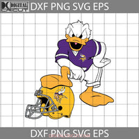 Minnesota Vikings Donald Duck Svg Nfl Love Football Team Cricut File Clipart Png Eps Dxf