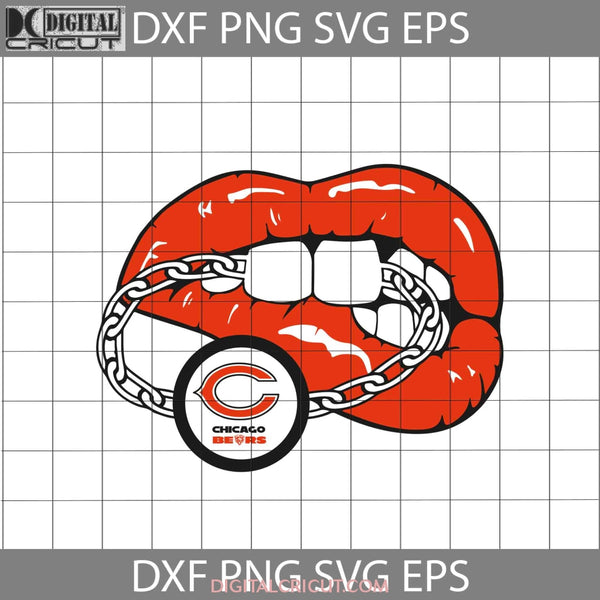 Chicago Bears Lips Svg Nfl Love Football Team Cricut File Clipart Sexy Png Eps Dxf