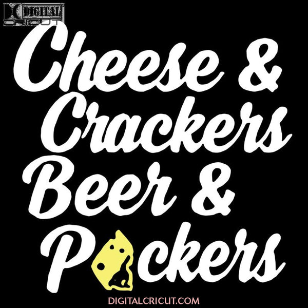 Green Bay Packers Svg, Cheese Crackers Beer Packers Svg, NFL Svg, Cricut File, Clipart, Sport Svg, Football Svg, Love Sport Svg
