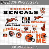 Cincinnati Bengals Svg Cricut File Clipart Bundle Love Football Love Sport Svg Nfl Png Eps Dxf