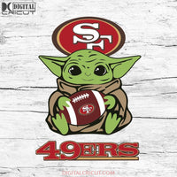 Baby Yoda Star Wars, San Francisco 49ers Svg, NFL Svg, Football Svg, Cricut File, Svg