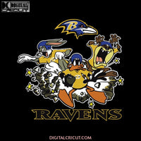 The Looney Tunes Football Team Baltimore Ravens NFL Svg, Cricut File, Clipart, NFL Svg, Sport Svg, Football Svg