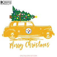 Truck Christmas Steelers Svg, NFL Svg, Cricut File, Clipart, Pittsburgh Steelers Svg, Football Svg, Sport Svg, Love Football Svg, Heart Svg, Christmas Svg