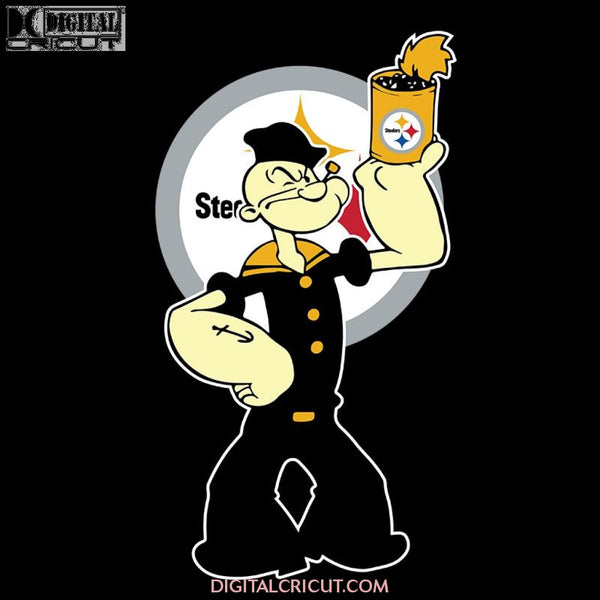 Popeye Svg, Cricut File, Popeye Steelers Svg, NFL Svg, Football Svg, Cricut File, Sport Svg, Football Svg, Png, Eps, Dxf